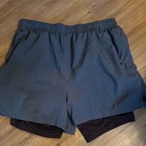 Dare2b Men's Navy and Black Athletic Shorts